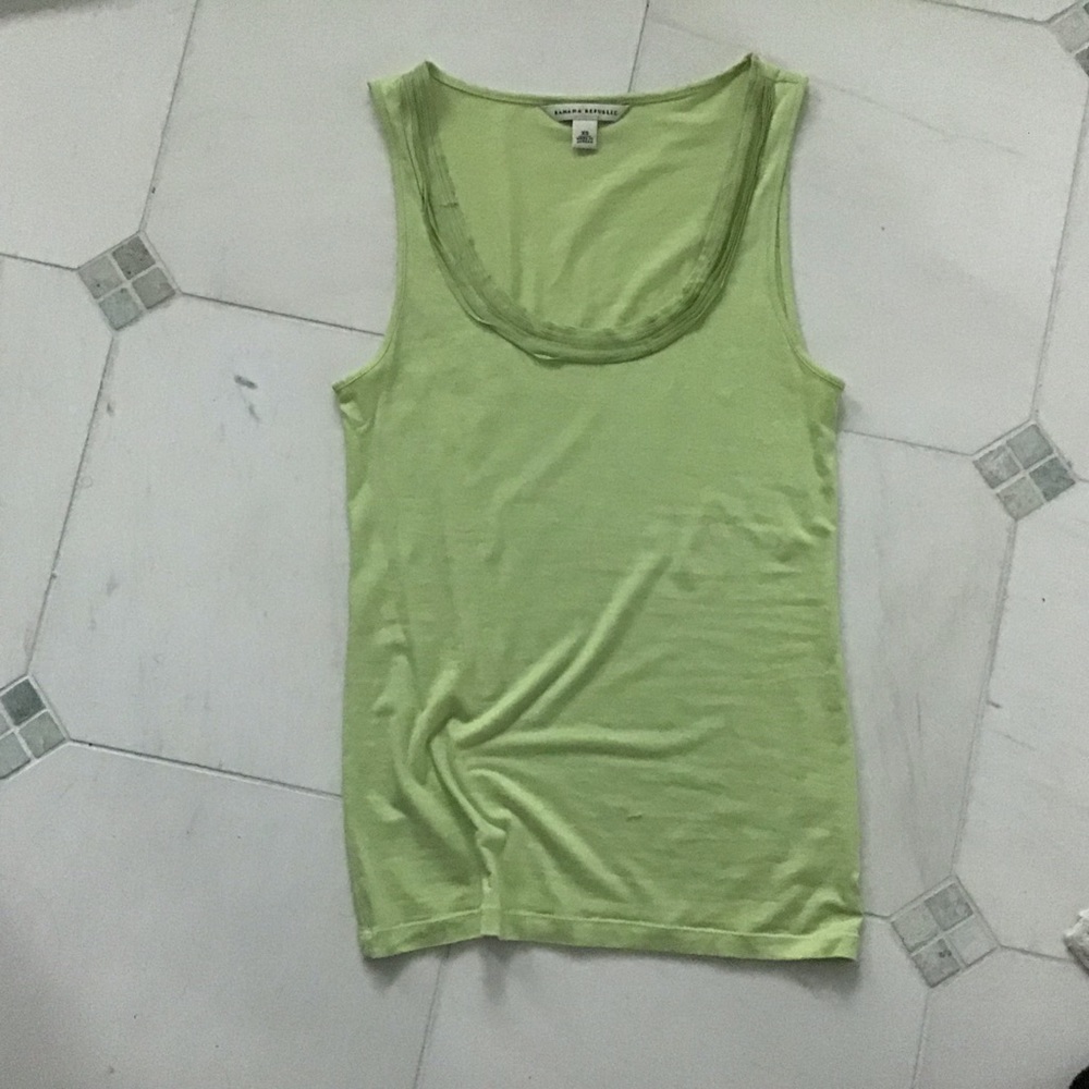 Banana Republic spring green XS luxe tank